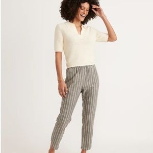 Marine Layer Allison Pant in Slate and White Stripe